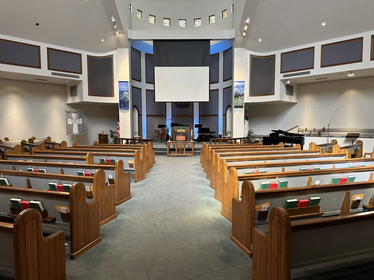 The sanctuary at Bethel Methodist Church
